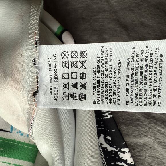 Joseph Ribkoff White Blazer Graffiti Abstract Longline Size 12 Wearable Art - Picture 7 of 9